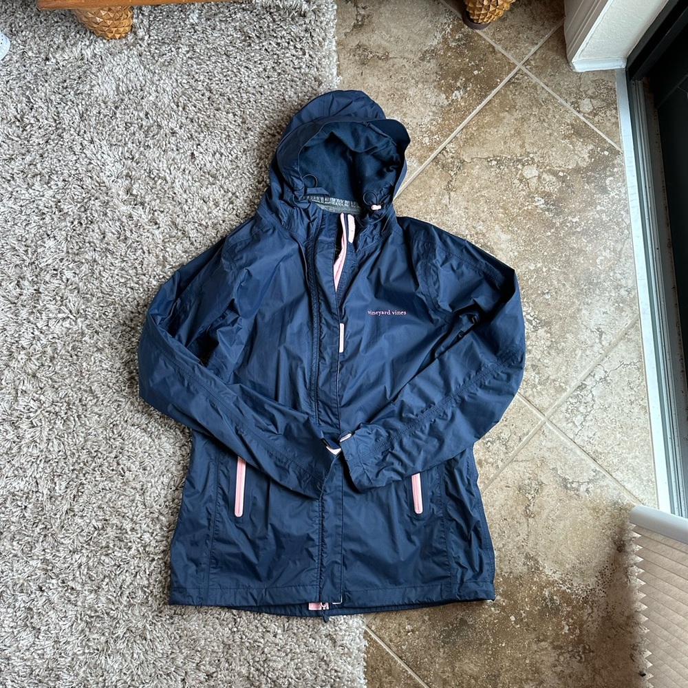 Vineyard Vines Rain Coat Woman’s Navy